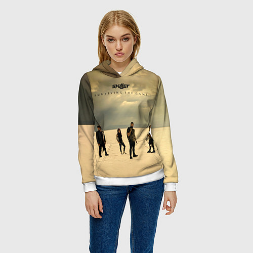 Женская толстовка Surviving The Game - Skillet / 3D-Белый – фото 3