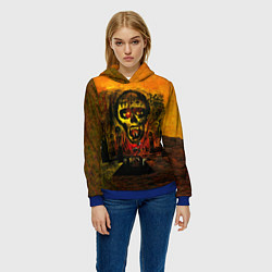 Толстовка-худи женская Seasons In The Abyss - Slayer, цвет: 3D-синий — фото 2