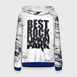 Толстовка-худи женская Linkin Park BEST ROCK, цвет: 3D-синий