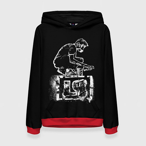 Женская толстовка Linkin Park граффити / 3D-Красный – фото 1