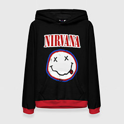 Толстовка-худи женская Nirvana гранж, цвет: 3D-красный