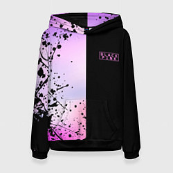 Толстовка-худи женская BLACKPINK HALF COLORS, цвет: 3D-черный