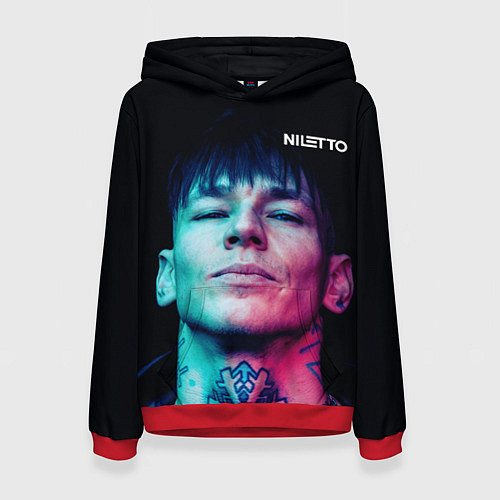 Женская толстовка Нилетто - модная музыка / 3D-Красный – фото 1