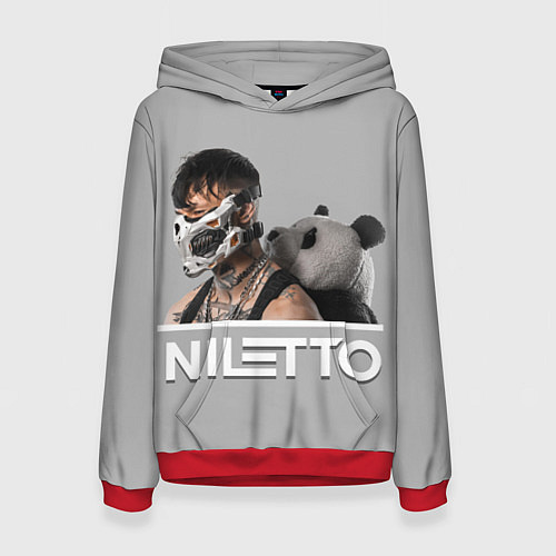 Женская толстовка Нилетто - Криолит / 3D-Красный – фото 1