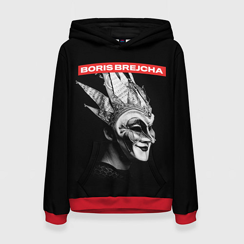 Женская толстовка Boris Brejcha в маске / 3D-Красный – фото 1