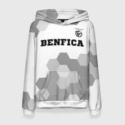 Толстовка-худи женская Benfica Sport на светлом фоне, цвет: 3D-белый