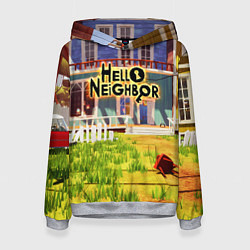 Толстовка-худи женская Hello Neighbor: Дом, цвет: 3D-меланж