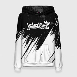 Толстовка-худи женская Judas Priest metal, цвет: 3D-белый