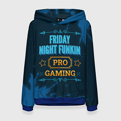 Толстовка-худи женская Игра Friday Night Funkin: PRO Gaming, цвет: 3D-синий