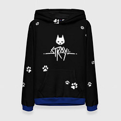 Толстовка-худи женская Stray, цвет: 3D-синий