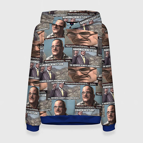 Женская толстовка Nanomachines, son / 3D-Синий – фото 1