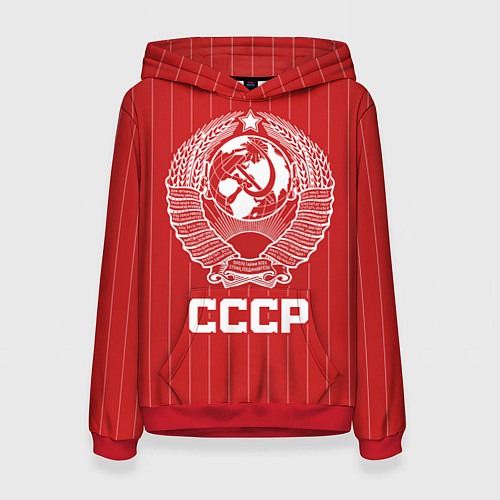 Женская толстовка Герб СССР Советский союз / 3D-Красный – фото 1