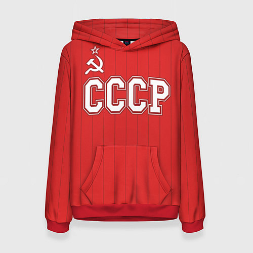 Женская толстовка Союз Советских Социалистических Республик / 3D-Красный – фото 1