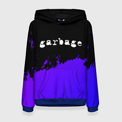 Женская толстовка Garbage purple grunge