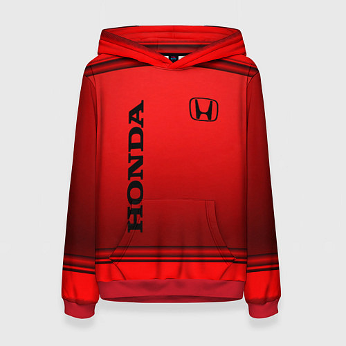 Женская толстовка Хонда - спорт / 3D-Красный – фото 1