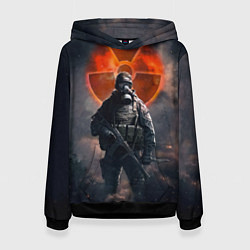 Толстовка-худи женская STALKER Боец Долга, цвет: 3D-черный