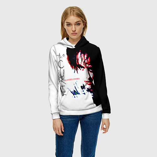 Женская толстовка Bloodflowers - The Cure / 3D-Белый – фото 3