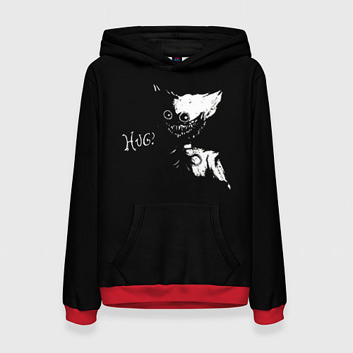 Женская толстовка POPPY PLAYTIME ХАГИ ВАГИ В ТЕНИ / 3D-Красный – фото 1