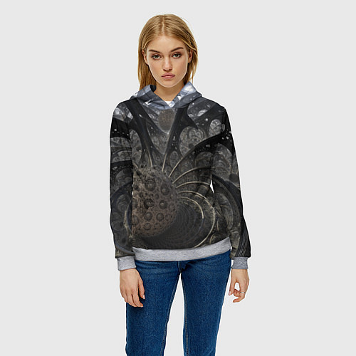 Женская толстовка Инопланетное / 3D-Меланж – фото 3