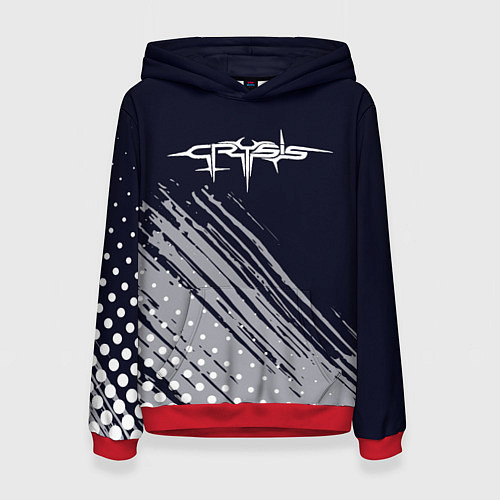 Женская толстовка Crysis Remastered - краска / 3D-Красный – фото 1