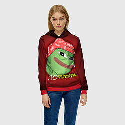 Толстовка-худи женская Ricardo Pepe, цвет: 3D-красный — фото 2