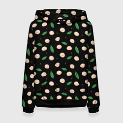 Толстовка-худи женская Пельмени с лавровым листом и перцем, набор, цвет: 3D-черный