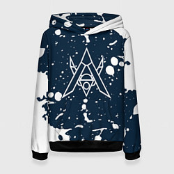 Толстовка-худи женская Alan walker - Краска, цвет: 3D-черный