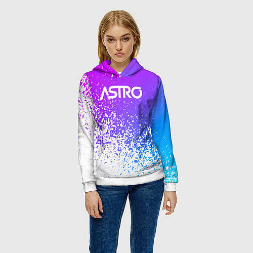 Женская толстовка Astro neon / 3D-Белый – фото 3