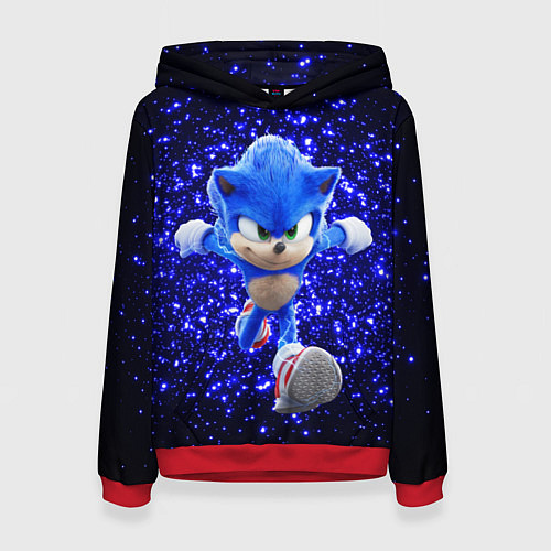 Женская толстовка Sonic sequins / 3D-Красный – фото 1