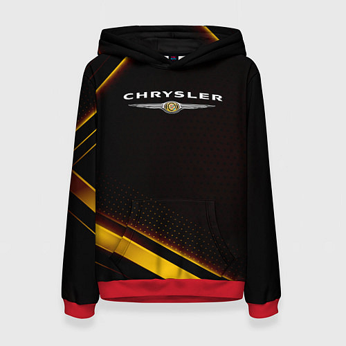 Женская толстовка Chrysler Абстракция / 3D-Красный – фото 1