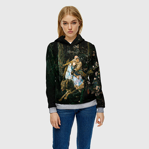 Женская толстовка Васнецов Иван царевич на Сером Волке / 3D-Меланж – фото 3