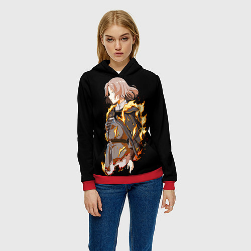 Женская толстовка Elden Ring - Мелина / 3D-Красный – фото 3