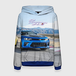 Толстовка-худи женская Chevrolet Camaro ZL 1 - Motorsport, цвет: 3D-синий