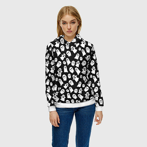 Женская толстовка Парад призраков / 3D-Белый – фото 3