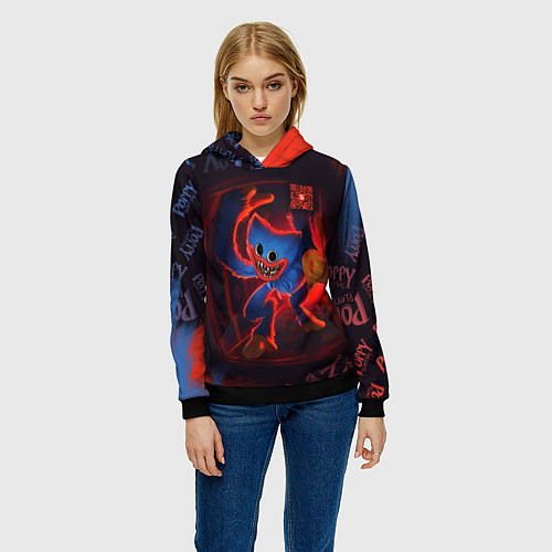 Женская толстовка Хаги Ваги AR / 3D-Черный – фото 3