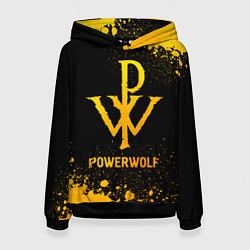 Женская толстовка Powerwolf - gold gradient