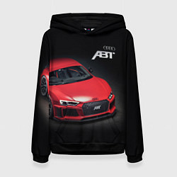 Толстовка-худи женская Audi quattro ABT autotuning, цвет: 3D-черный