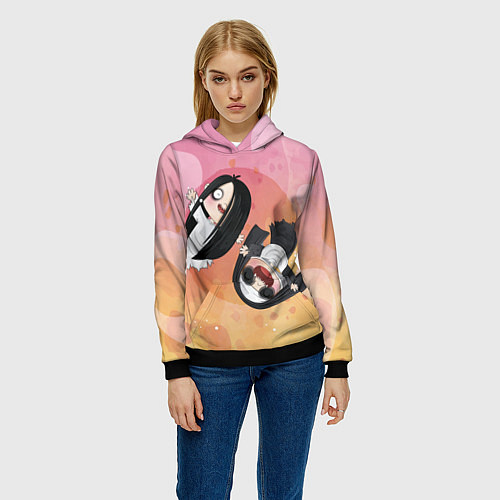 Женская толстовка HALLOWEEN ХЭЛЛУИН / 3D-Черный – фото 3