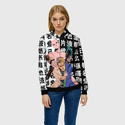 Толстовка-худи женская Кирай Йошикаге - JOJO, цвет: 3D-черный — фото 2