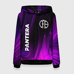 Толстовка-худи женская Pantera violet plasma, цвет: 3D-черный