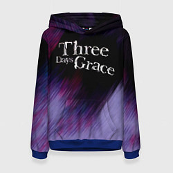 Толстовка-худи женская Three Days Grace lilac, цвет: 3D-синий