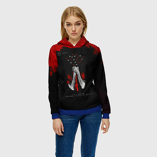 Женская толстовка Goner - Twenty One Pilots / 3D-Синий – фото 3