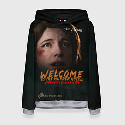 Толстовка-худи женская The devil in me, цвет: 3D-меланж