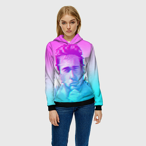 Женская толстовка Гачимучи Билли Херрингтон глитч / 3D-Черный – фото 3