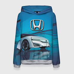 Толстовка-худи женская Honda concept - Japan, цвет: 3D-меланж