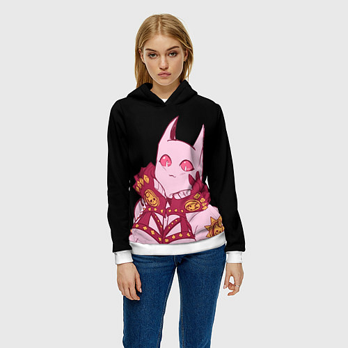 Женская толстовка Милый стенд Killer Queen - Jojo / 3D-Белый – фото 3