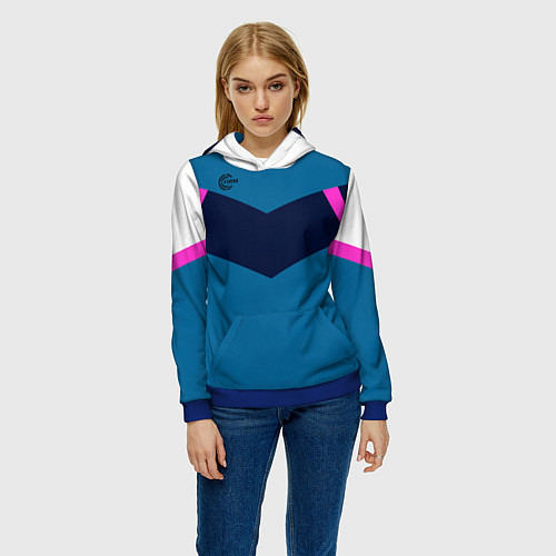 Женская толстовка FIRM в стиле 90х / 3D-Синий – фото 3