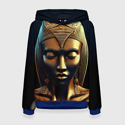 Женская толстовка Нейросеть - золотая статуя египетской царицы