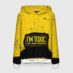 Толстовка-худи женская Toxic, цвет: 3D-белый