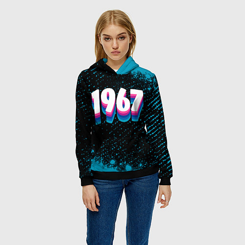 Женская толстовка Made in 1967: vintage art / 3D-Черный – фото 3